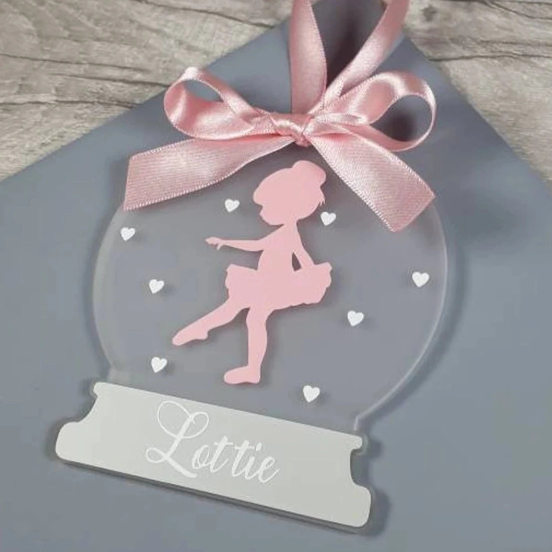 Ballerina Snow Globe Decoration | Ballerina Tree Decoration