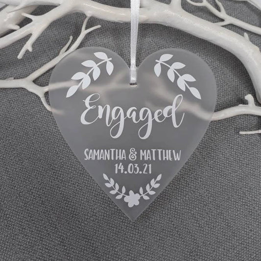 Engagement Heart Keepsake Gift | Engagement Heart