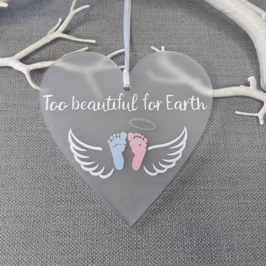 Baby Memorial Keepsake | Too Beautiful For Earth