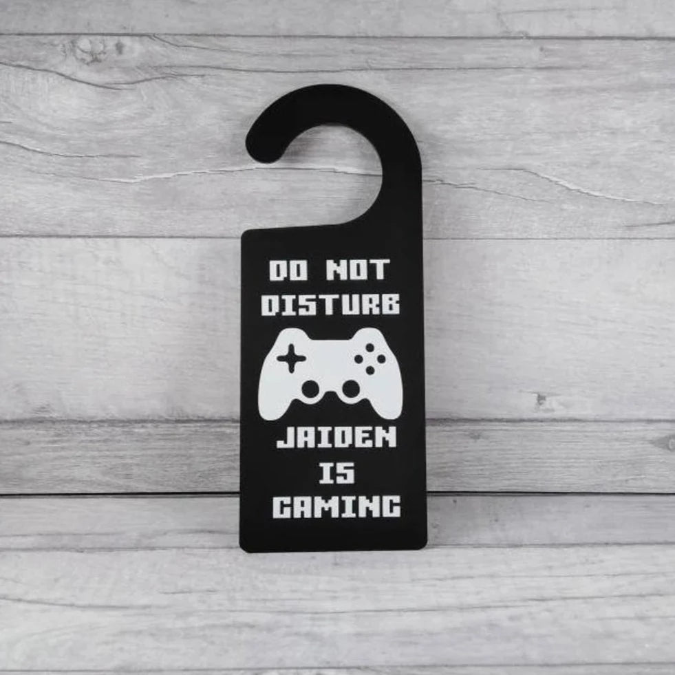 Gamer Door Hanger | Do Not Disturb Door Hanger